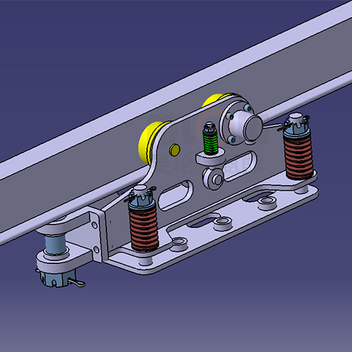 矿山巷道单轨吊裹胶轮