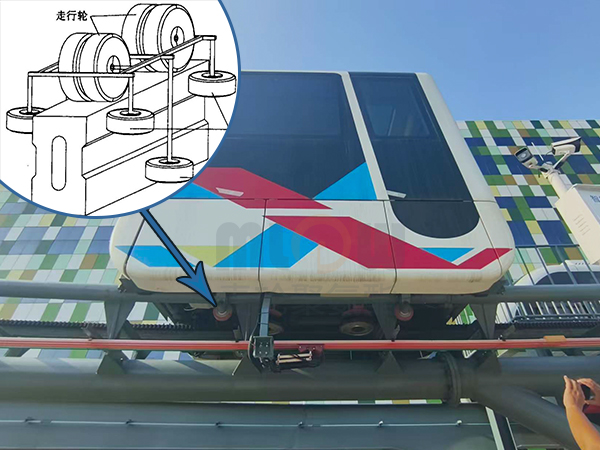 跨座式单轨交通列车NDI走行轮